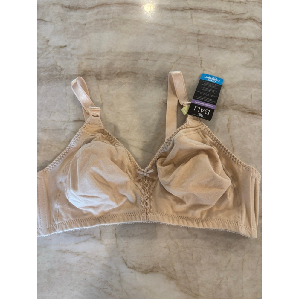 Women's Bali Classic Support Bra 40B Beige NWT
